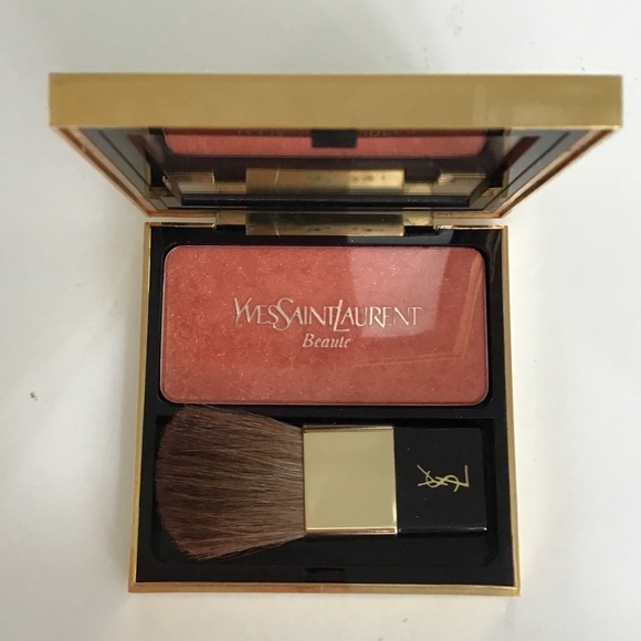 YSL Limited Edition powder blush (full size) with mini YSL brush - Picture 1 of 6